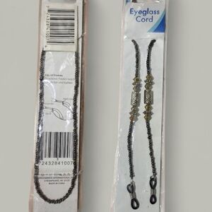 Black and Gold Eyeglass Cord